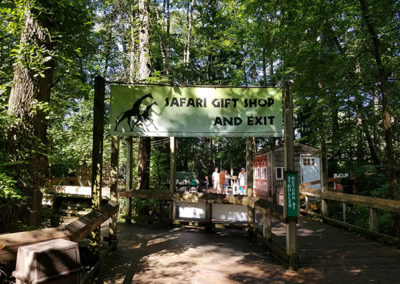 Zoo Contributor and Gift Shop Sign