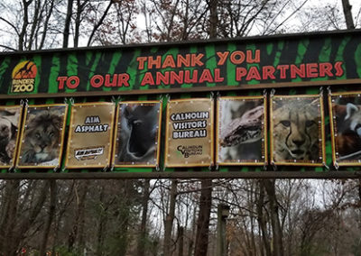 Zoo Contributor and Gift Shop Sign