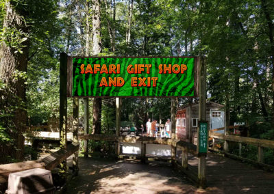 Zoo Contributor and Gift Shop Sign