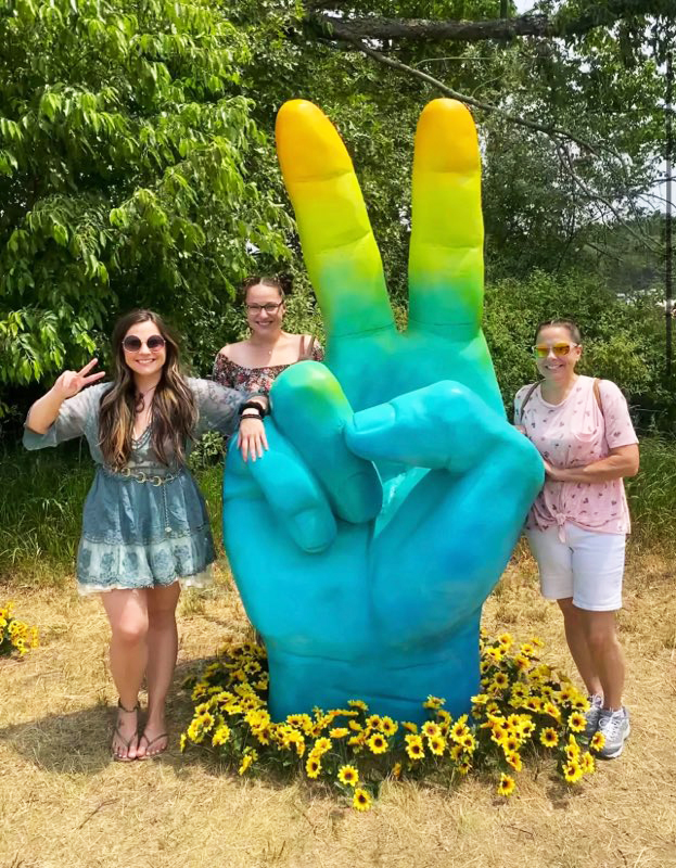 Peace Hand for 2023 Hippie fest